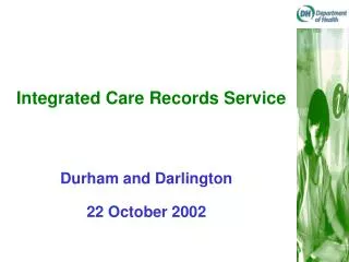 Integrated Care Records Service
