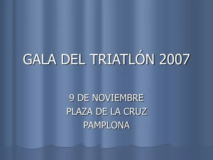 gala del triatl n 2007