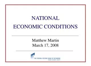 Matthew Martin March 17, 2008