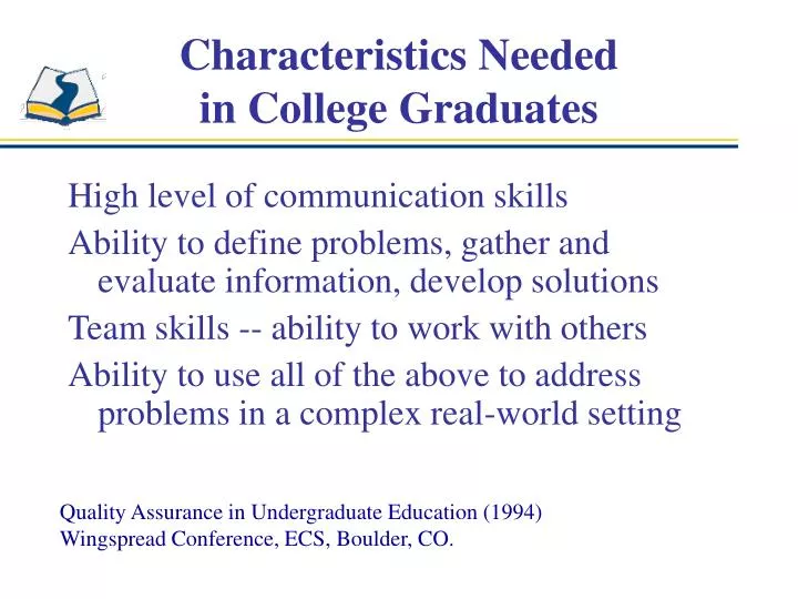 characteristics needed in college graduates