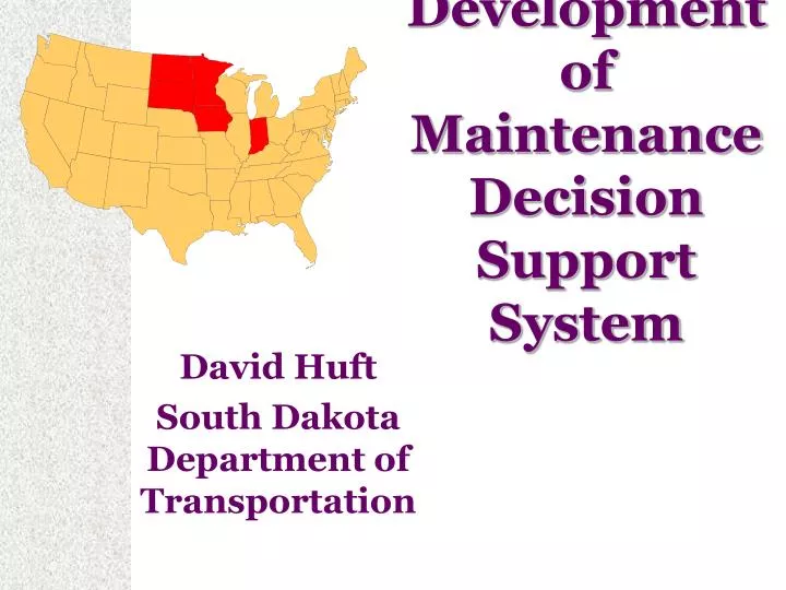 development of maintenance decision support system
