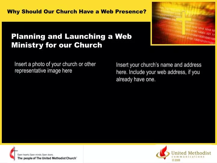 planning and launching a web ministry for our church