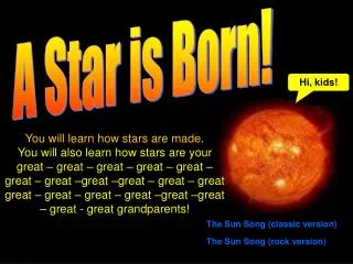 A Star is Born!