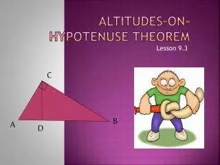 Altitudes–On- Hypotenuse Theorem