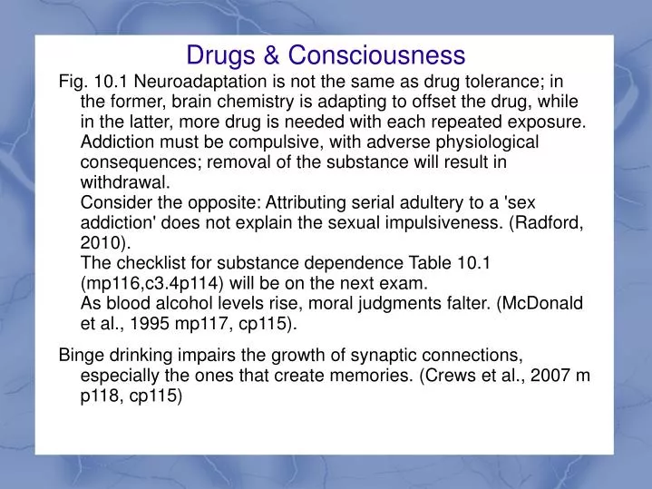 drugs consciousness