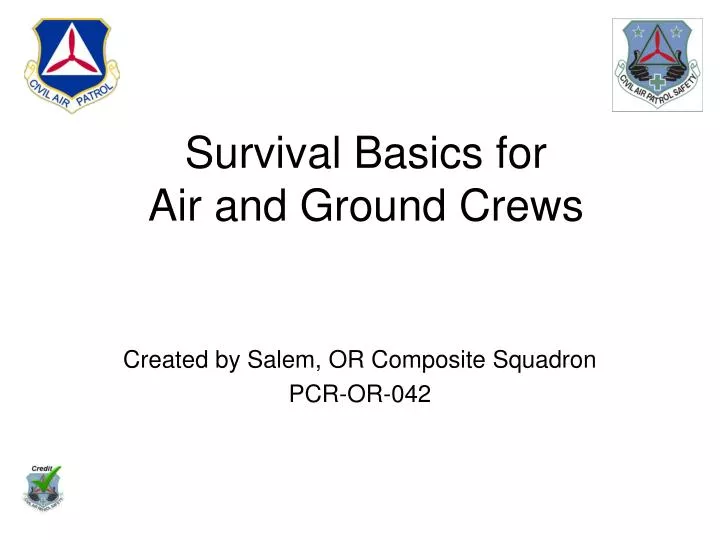 survival basics for air and ground crews