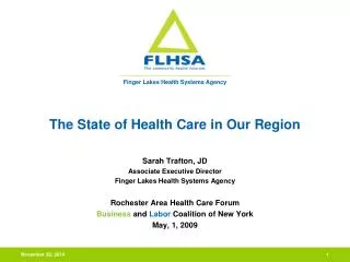 The State of Health Care in Our Region