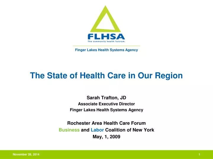 the state of health care in our region