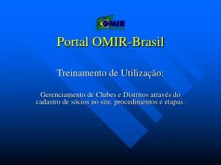 Portal OMIR-Brasil