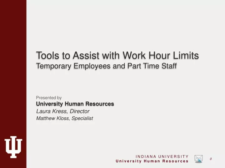 tools to assist with work hour limits temporary employees and part time staff