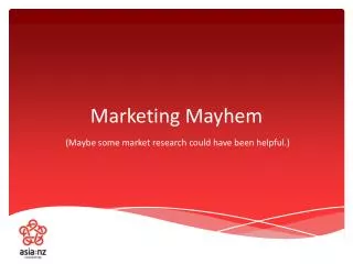 Marketing Mayhem