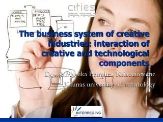 The business system of creative industries: interaction of creative and technological components