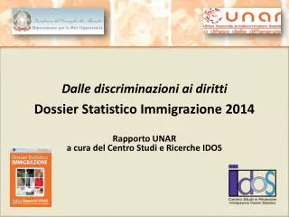 Dalle discriminazioni ai diritti Dossier Statistico Immigrazione 2014 Rapporto UNAR