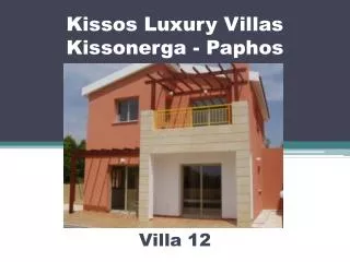 Kissos Luxury Villas Kissonerga - Paphos
