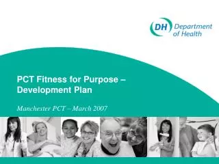 PCT Fitness for Purpose – Creating Development Plans