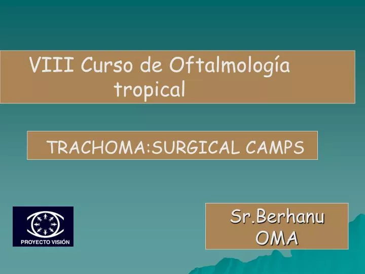 trachoma surgical camps