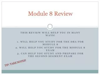 Module 8 Review