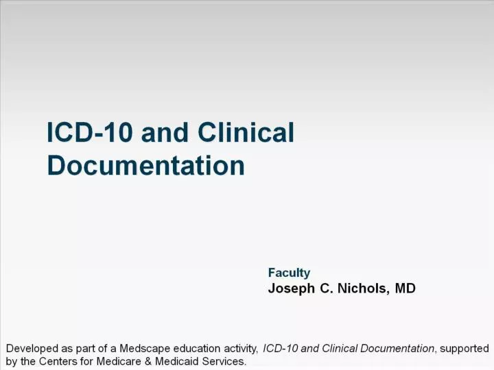 icd 10 and clinical documentation