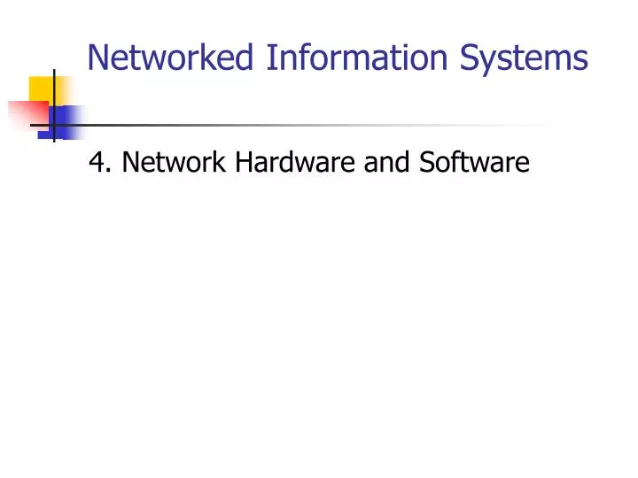 networked information systems