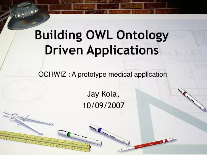 building owl ontology driven applications