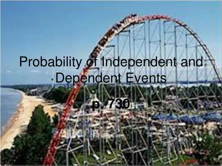 probability of independent and dependent events