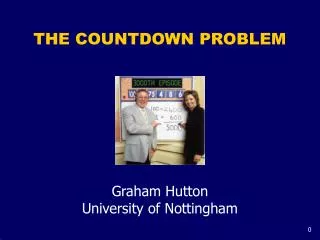 THE COUNTDOWN PROBLEM
