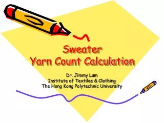 Sweater Yarn Count Calculation