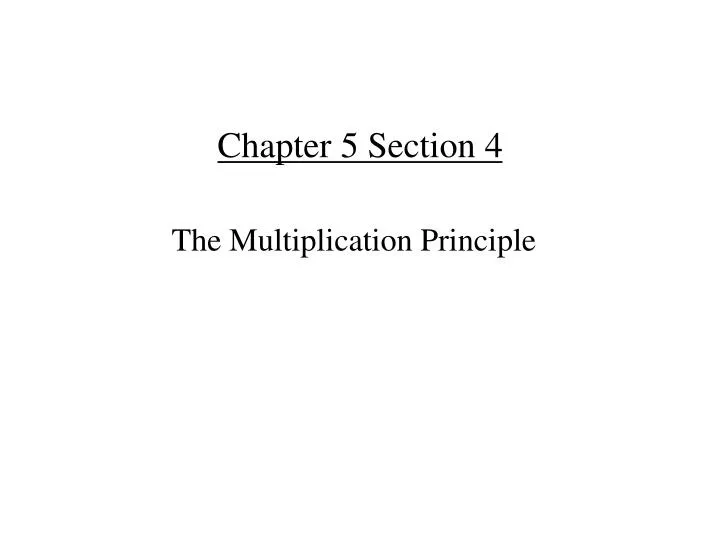 chapter 5 section 4