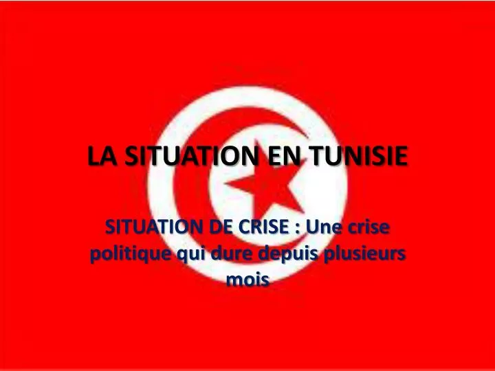 la situation en tunisie