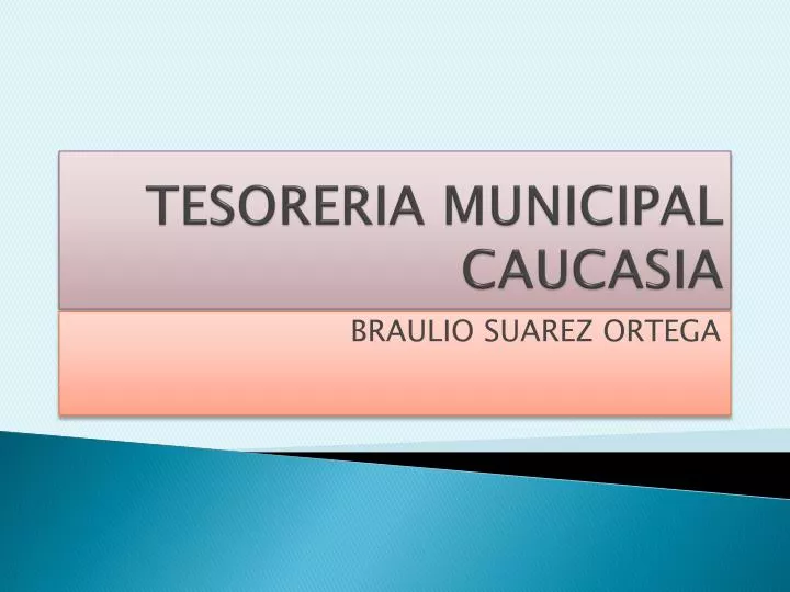 tesoreria municipal caucasia