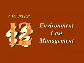 Environment Cost Management