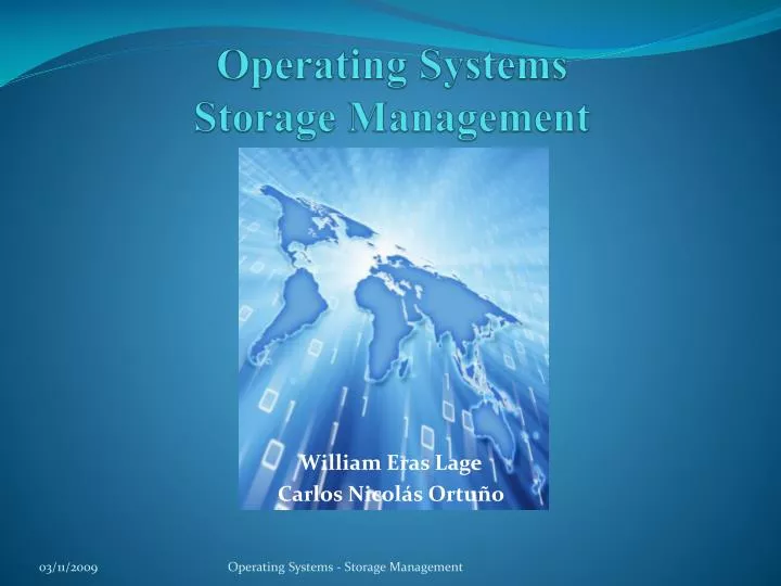 operating systems storage management