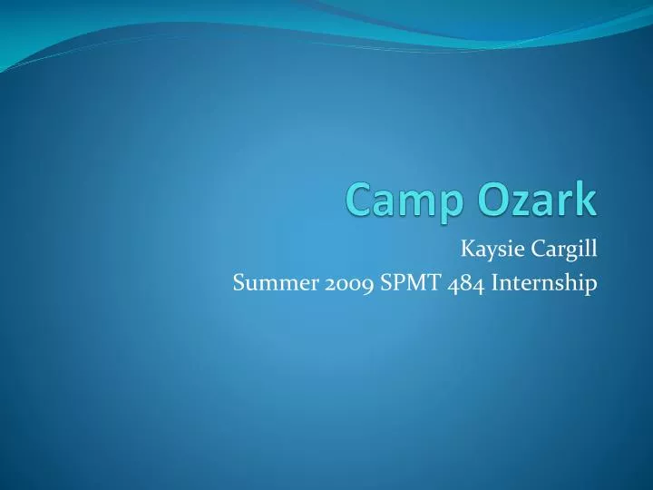camp ozark