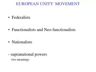 EUROPEAN UNITY MOVEMENT
