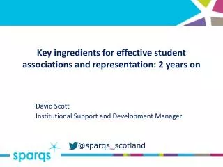 Key ingredients for effective student associations and representation: 2 years on