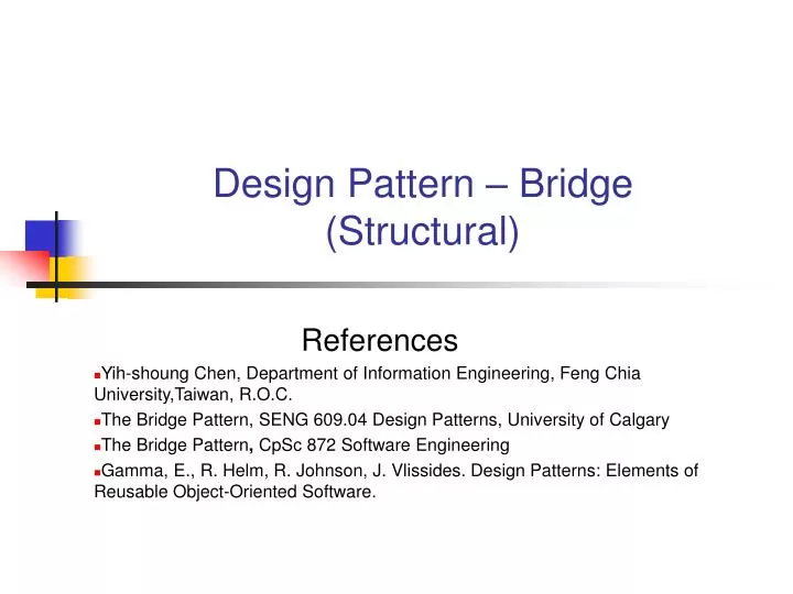 design pattern bridge structural