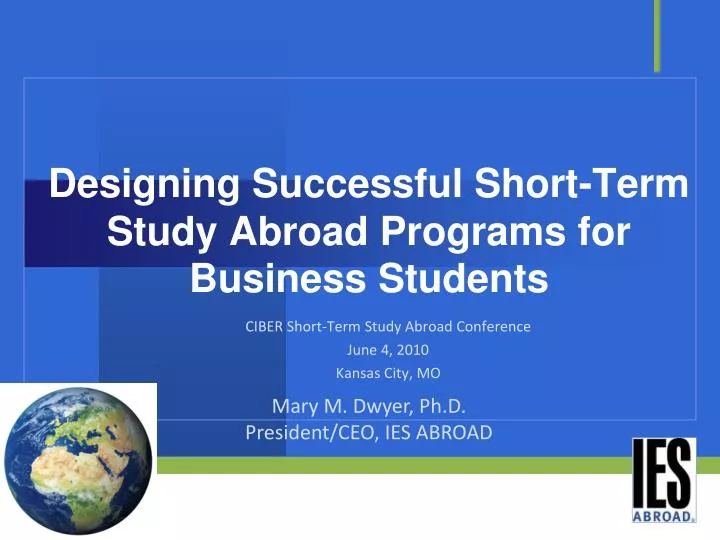 designing successful short term study abroad programs for business students