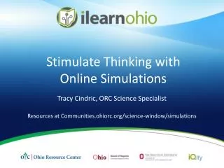 Stimulate Thinking with Online Simulations