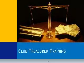 Club Treasurer Training