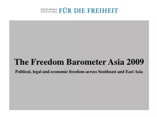 The Freedom Barometer Asia 2009