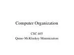 Quine-McKluskey Minimization Method for Boolean Expressions - slide 1