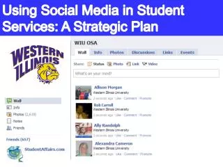 Using Social Media in Student Services: A Strategic Plan