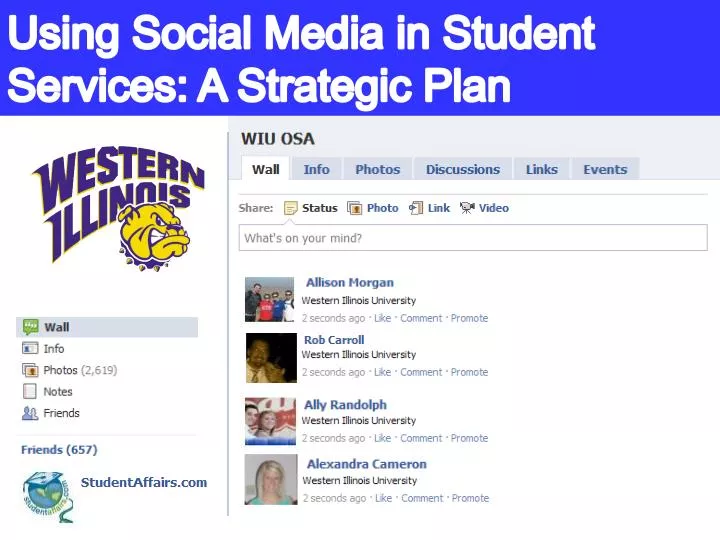 using social media in student services a strategic plan