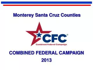 COMBINED FEDERAL CAMPAIGN 2013
