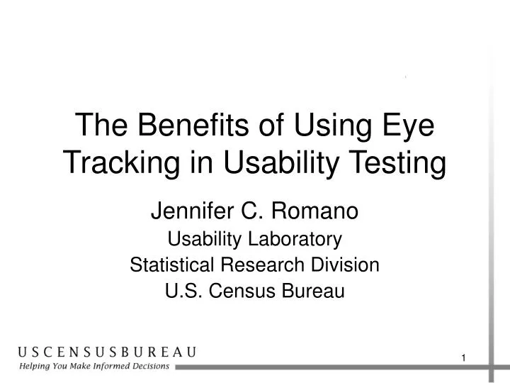 the benefits of using eye tracking in usability testing