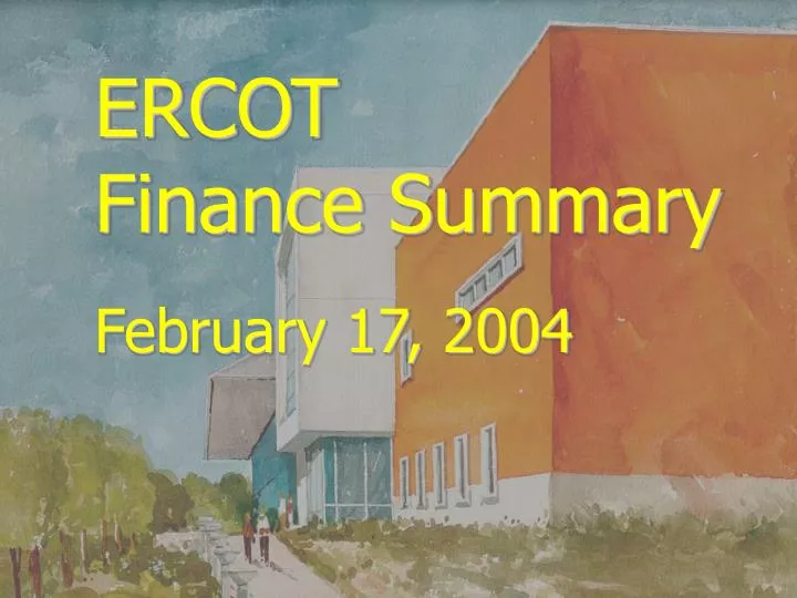 ercot finance summary