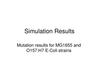 Simulation Results