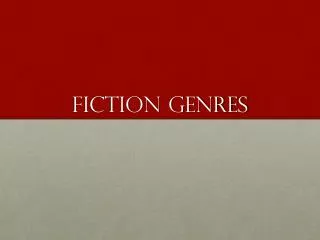 Fiction Genres