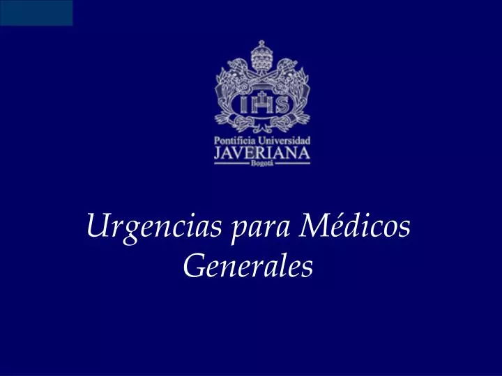 urgencias para m dicos generales