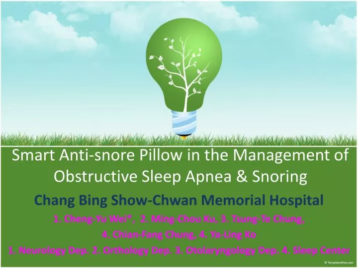 smart anti snore pillow in the management of obstructive sleep apnea snoring
